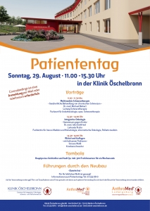 Plakat Patiententag Neubau-Einweihung